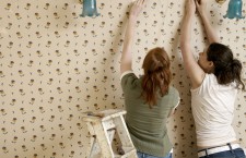 Friends beginning to remove wallpaper